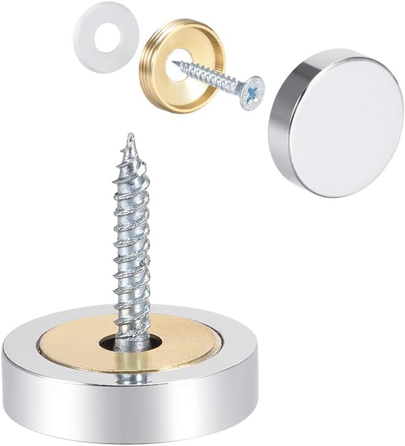 Mirror Screws Decorative Caps Cover Nails Polished